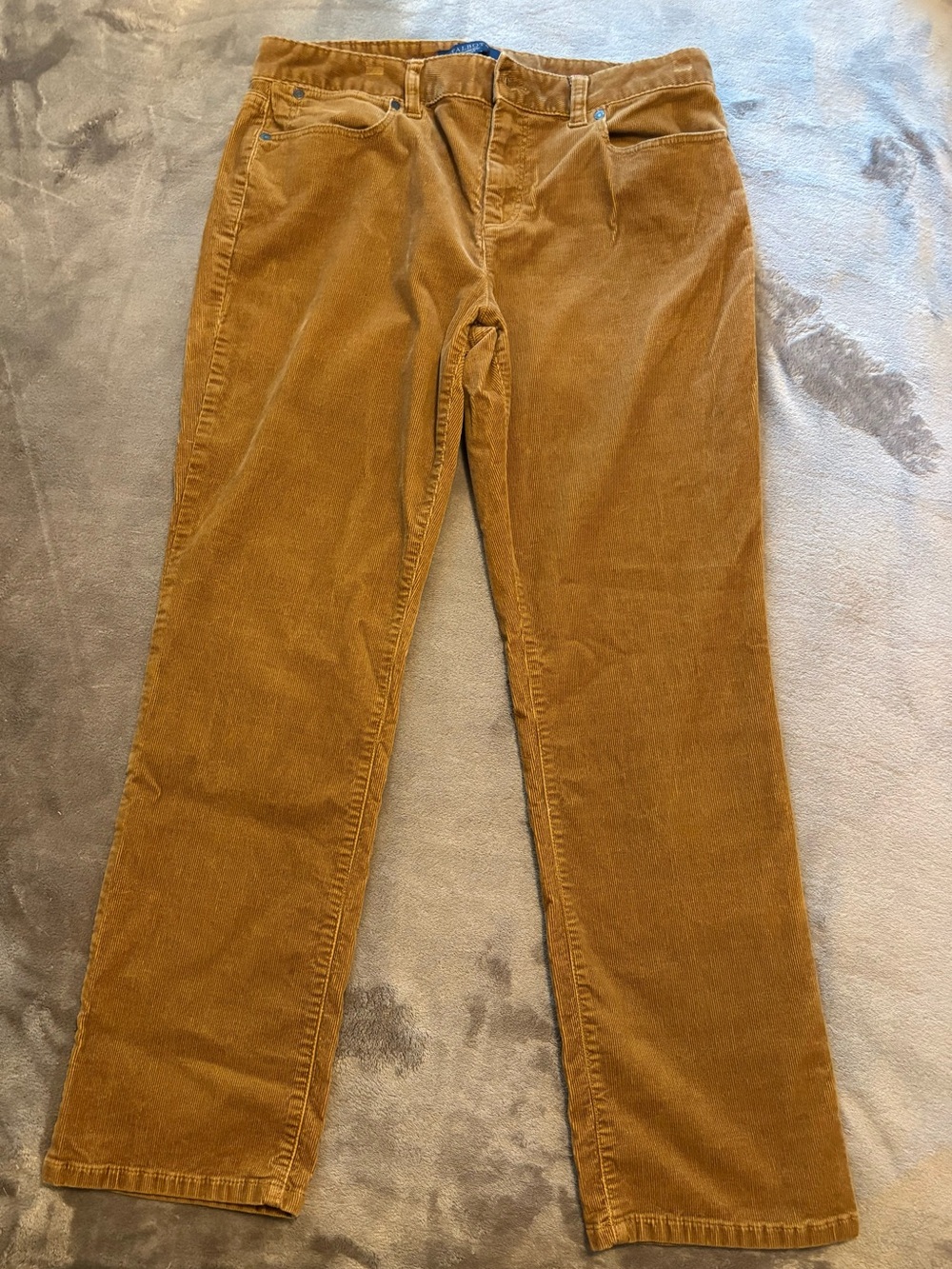 Talbots Women’s Straight-Leg Corduroy Pants in Chestnut Brown
